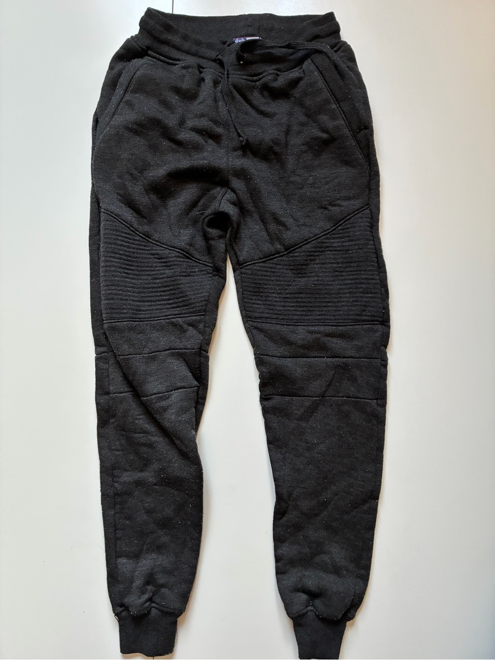 Vintage Phat Farm Black Ribbed Knee Joggers - Medium